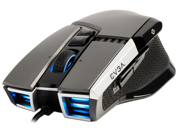 Mouse Gamer EVGA X17, 16,000 dpi, 10 Botones, 5 Perfiles RGB, USB. Color Gris.
