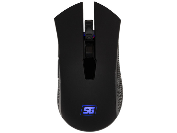Mouse Óptico Gamer Inalámbrico Game Factor MO-600, hasta 2400 Dpi, 6 Botones. Color Negro.