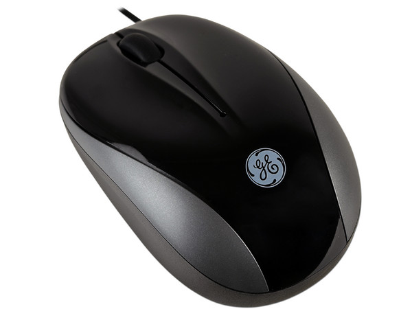 Mouse Óptico General Electric con Cable USB Retráctil Oculto