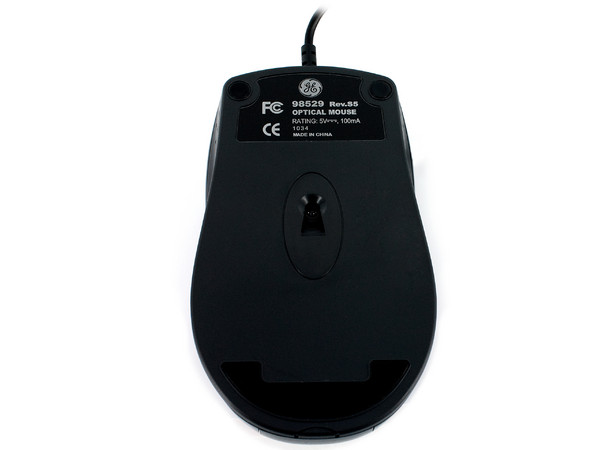Mouse Óptico General Electric, USB. Color Negro