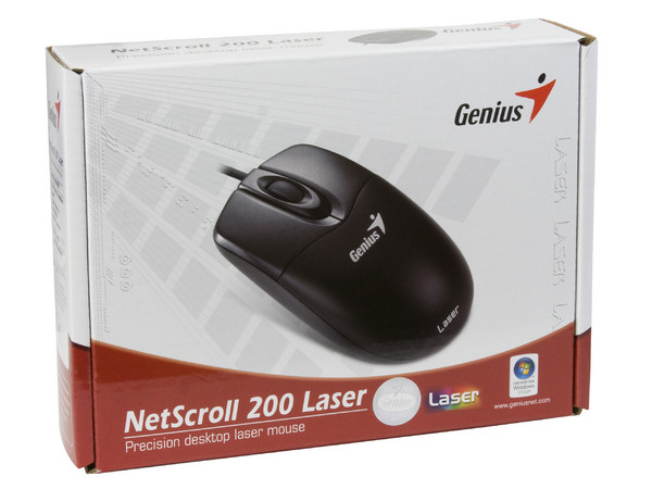 Mouse Genius NetScroll 200 Láser, USB.