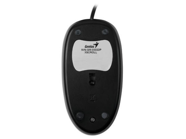 Mouse Genius XScroll óptico, PS/2. Color Negro