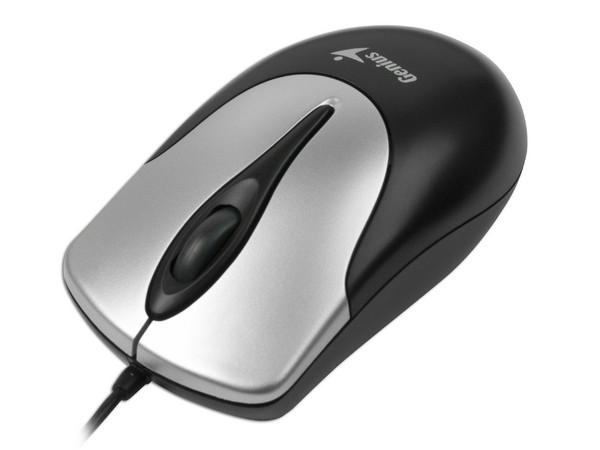 Mouse Genius NetScroll 310 Notebook óptico, USB. Color Negro/Plateado