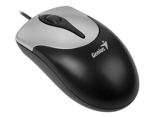 Mouse Genius NetScroll 310 Notebook óptico, USB. Color Negro/Plateado