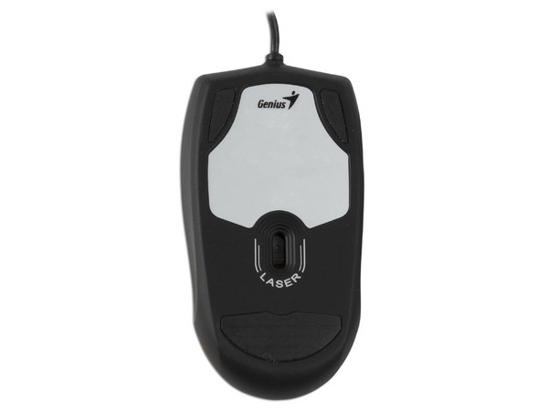 Mouse Genius Navigator 335 láser, USB. Color Negro con Rojo