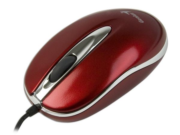 Mini Mouse Genius Traveler Láser, USB. Color Rojo