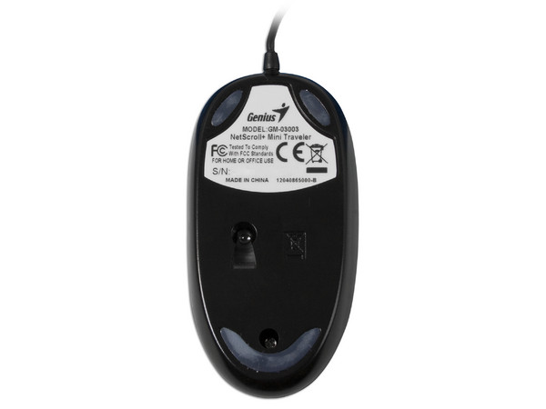 MiniMouse Genius Mini Traveler óptico, USB. Color Negro