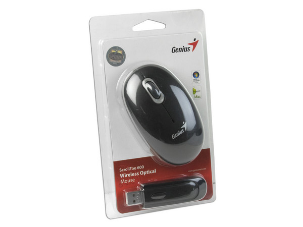 Mouse Genius ScrollToo 600 Óptico Inalámbrico, USB. Color Negro