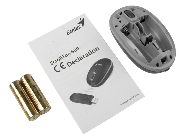 Mouse Genius ScrollToo 600 Óptico Inalámbrico, USB. Color Negro