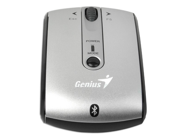 Mouse Genius Traveler 915BT Láser Bluetooth . Color Plateado Exclusivamente para Laptops con Bluetooh