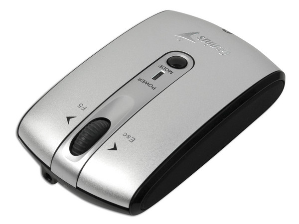 Mouse Genius Traveler 915BT Láser Bluetooth . Color Plateado Exclusivamente para Laptops con Bluetooh