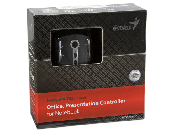 Mouse Presentador Genius Navigator T835 Láser, USB. Color Negro