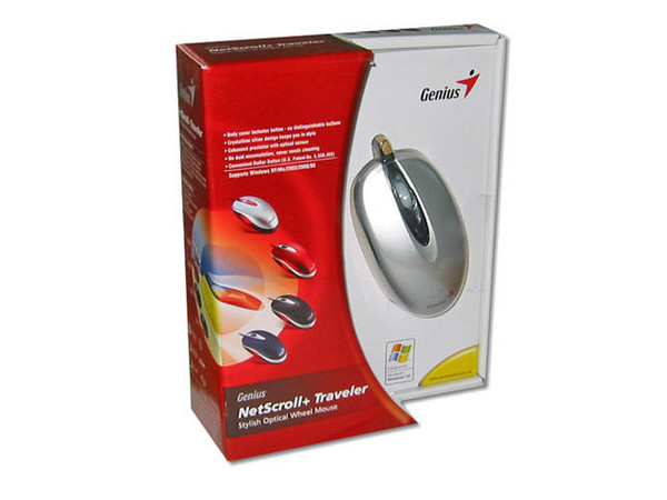 Mouse Óptico Genius NetScroll+Traveler, PS/2