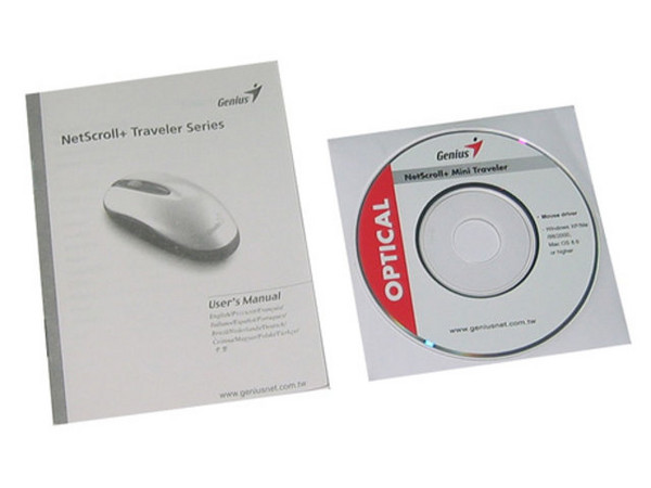 Mouse Óptico Genius NetScroll Traveler iRIS, Cambia de Color al azar, 2 botones y scroll, PS/2