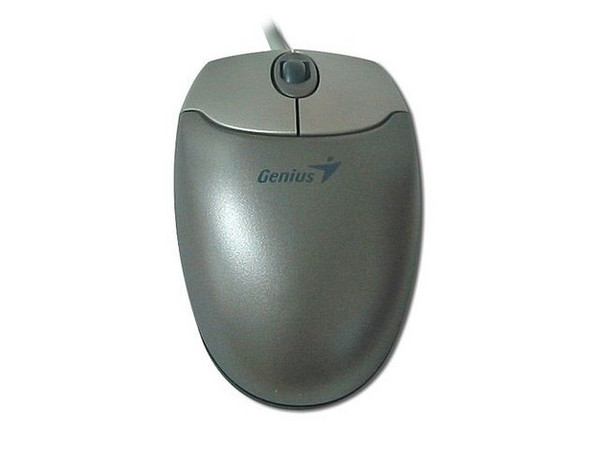 Mouse Óptico Genius NetScroll Eye (Metallic), 2 botones y scroll, PS/2 y USB