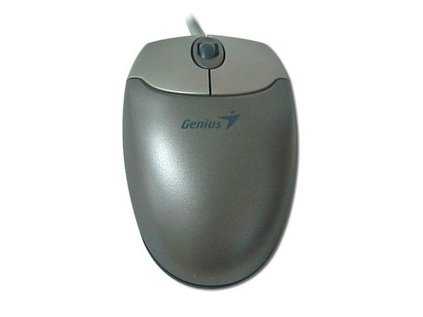 Mouse Óptico Genius NetScroll Eye (Metallic), 2 botones y scroll, PS/2