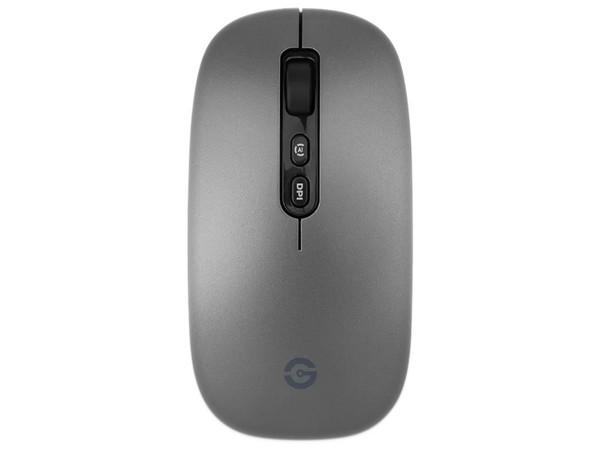 Mouse Óptico Inalámbrico Gettech GGM-OCOBW-MT, 1600 DPI, Botón IA Copilot, Bluetooth 5.1. Color Gris.