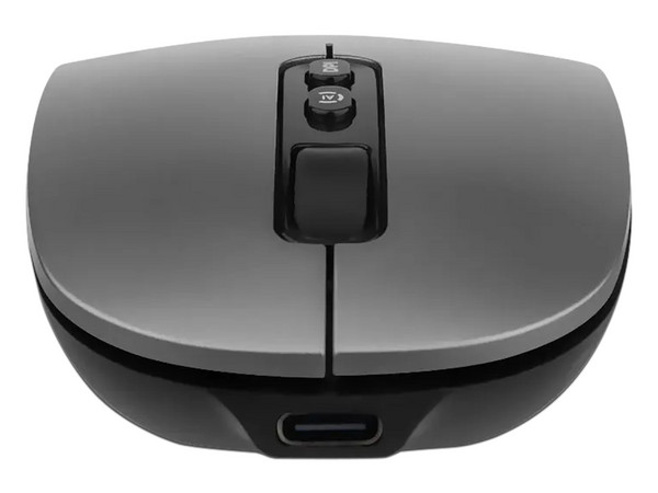 Mouse Óptico Inalámbrico Gettech GGM-OCOBW-MT, 1600 DPI, Botón IA Copilot, Bluetooth 5.1. Color Gris.