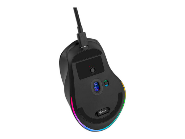 Mouse Gamer Getttech GGM-RGBTR-01, Inalámbrico, Receptor USB, hasta 6400DPI, Color Negro.