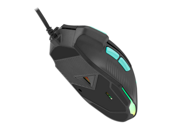 Mouse Gamer Getttech, hasta 7200DPI, 8 Botones, USB. Color Negro.