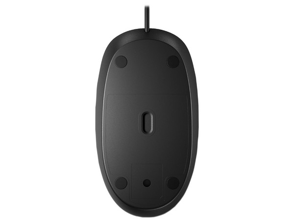 Mouse Óptico Alámbrico HP 125, 3 Botónes, hasta 1200PPP, USB, Cable de 1.8m. Color Negro.