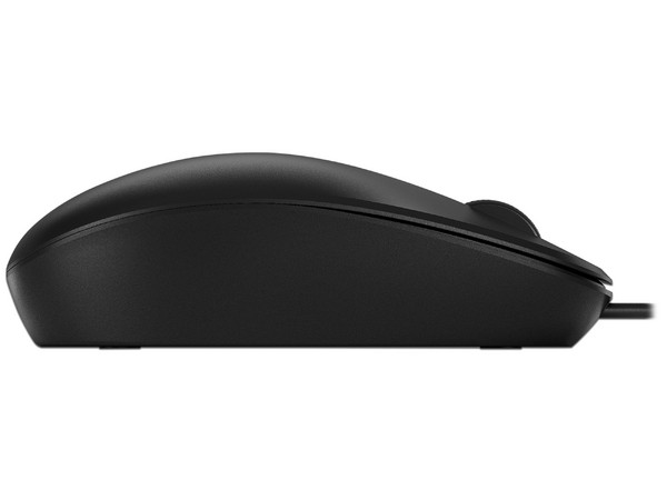 Mouse Laser Alámbrico HP 128 WRD, USB, Ambidiestro, Color Negro.