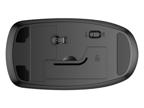 Mouse Óptico Inalámbrico HP 235 Slim, hasta 1600dpi, Receptor USB. Color Negro.