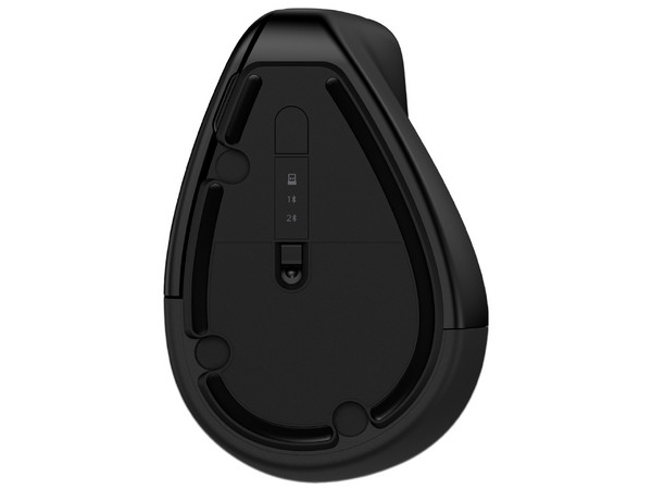 Mouse Inalámbrico Ergonómico HP 925, 6 Botones, Receptor USB, Color Negro