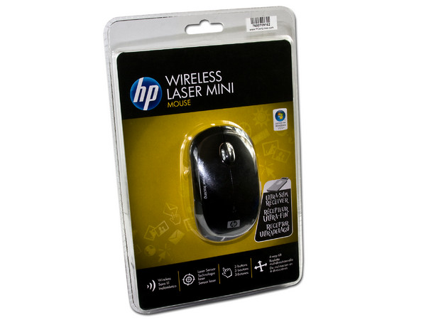 Mini Mouse HP Láser Inalámbrico, USB. Color Negro   