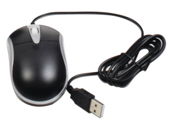 Mouse Hikvision 102600256 para DVR, NVR, cable USB, Color Negro.