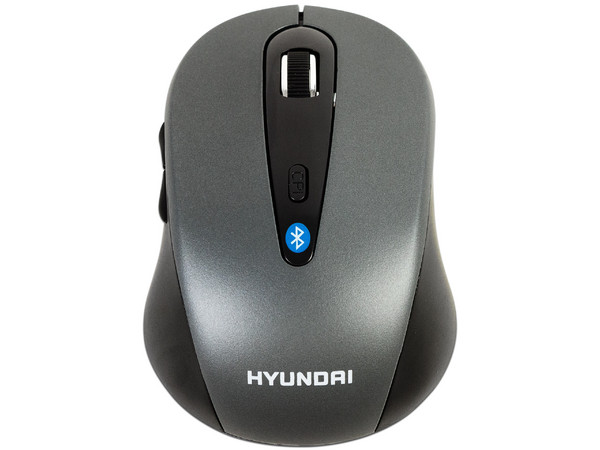 Mouse Óptico Inalámbrico Hyundai, Bluetooth, Color Gris.