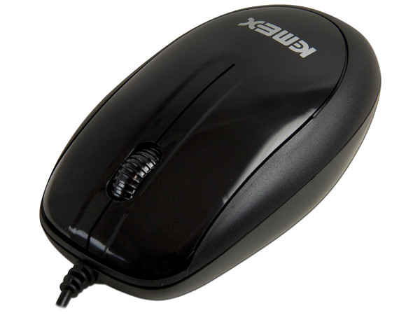 Mouse KMEX K033 Óptico, USB. Color Negro