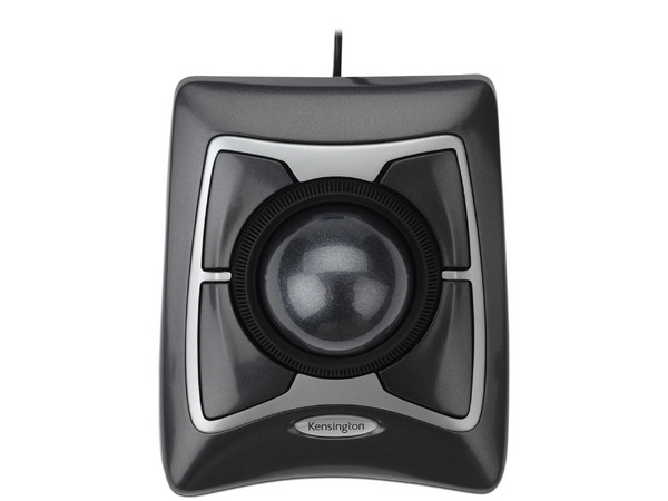 Mouse Óptico Kensington Trackball Expert K64325, USB, Color Negro.