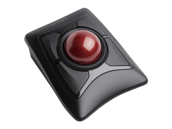 Mouse Óptico Inalámbrico Kensington Trackball Expert, Bluetooth, USB, Color Negro.