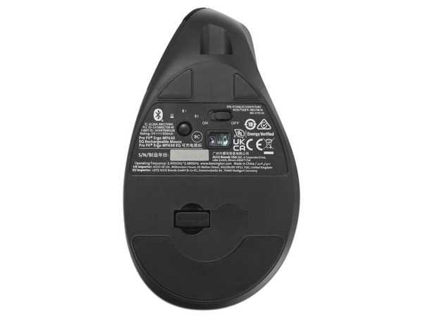 Mouse Ergonómico Kensington Pro Fit, Receptor USB, Color Negro.