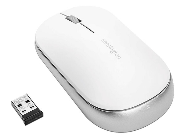 Mouse Inalámbrico Kensington SureTrack, hasta 2400 dpi, Bluetooth 5.0, Receptor USB. Color Blanco.