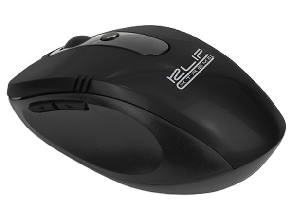 Mouse óptico inalámbrico Klip Xtreme KMW-330BK, USB. Color Negro.