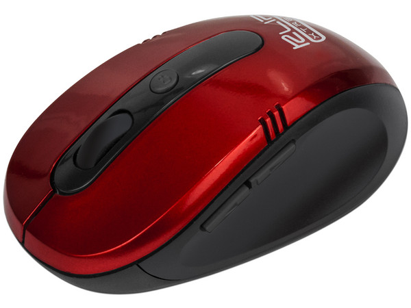 Mouse óptico inalámbrico Klip Xtreme de hasta 1,600dpi, USB. Color Rojo.