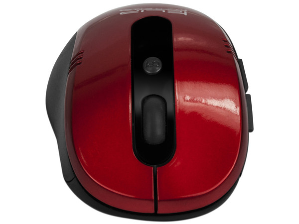 Mouse óptico inalámbrico Klip Xtreme de hasta 1,600dpi, USB. Color Rojo.