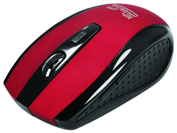 Mouse óptico inalámbrico Klip Xtreme Klever, USB. Color Rojo.
