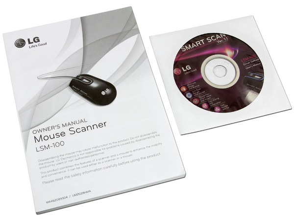 Mouse escáner LG LSM-100 el primer escáner de bolsillo, USB. 
