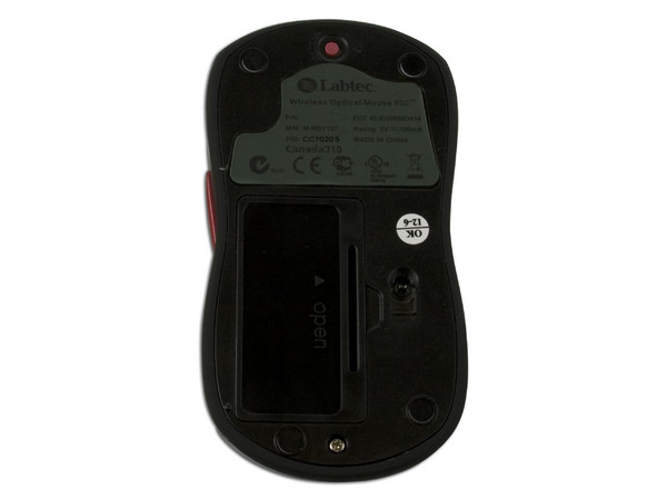 Mouse Labtec 800 Óptico Inalámbrico, USB/PS2