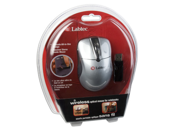 Mouse Labtec Óptico Inalámbrico, USB.