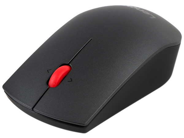 Mouse Láser Inalámbrico Lenovo, 1600 dpi, Receptor USB. Color Negro.