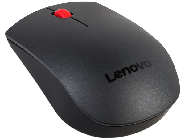 Mouse Láser Inalámbrico Lenovo, 1600 dpi, Receptor USB. Color Negro.