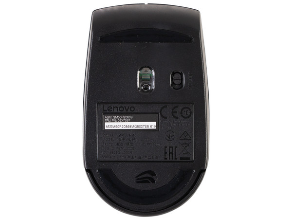 Mouse Óptico Inalámbrico Lenovo Wireless Compact, Nano USB, Color Negro.