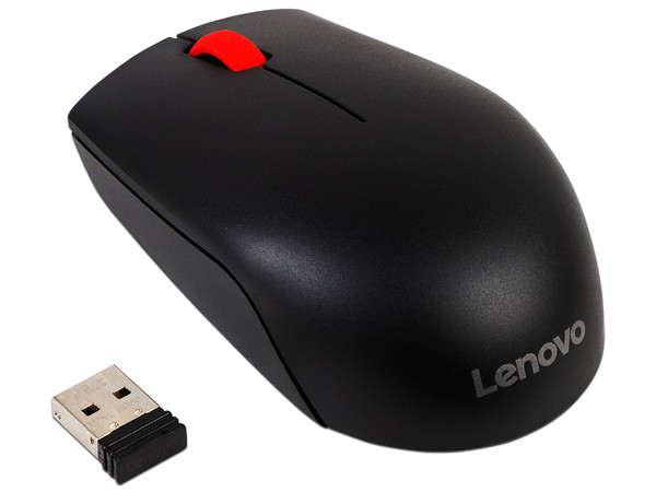 Mouse Óptico Inalámbrico Lenovo Wireless Compact, Nano USB, Color Negro.