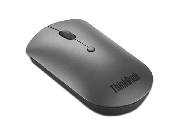 Mouse Inalámbrico Lenovo ThinkBook, Bluetooth 5.0, Silencioso. Color Gris.