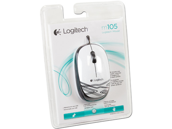 Mouse Logitech m105 Óptico, USB.