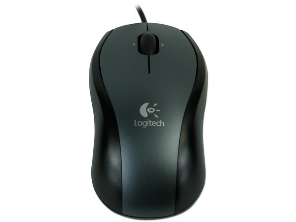 Mouse Logitech V100 Óptico para Laptop, USB. Color Negro